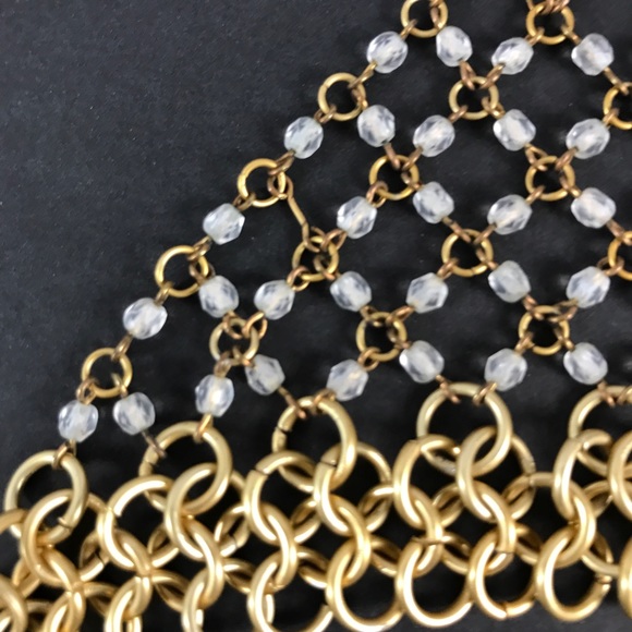 Chainmail Bracelet Gold/Slave bracelet  bohemian, costume, cosplay - Picture 2 of 3